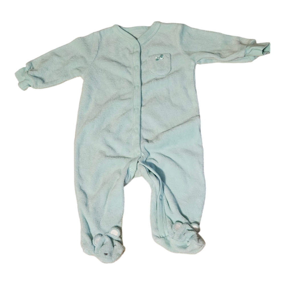 Carter's 3 Month Light Blue Snap Up Long Sleeve Sleeper